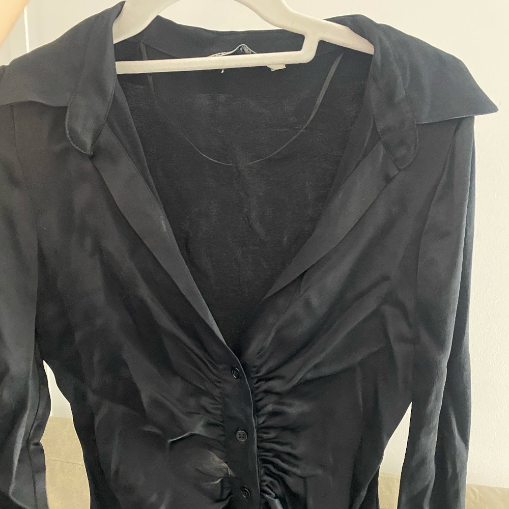 Black Zara Button Up Size Small